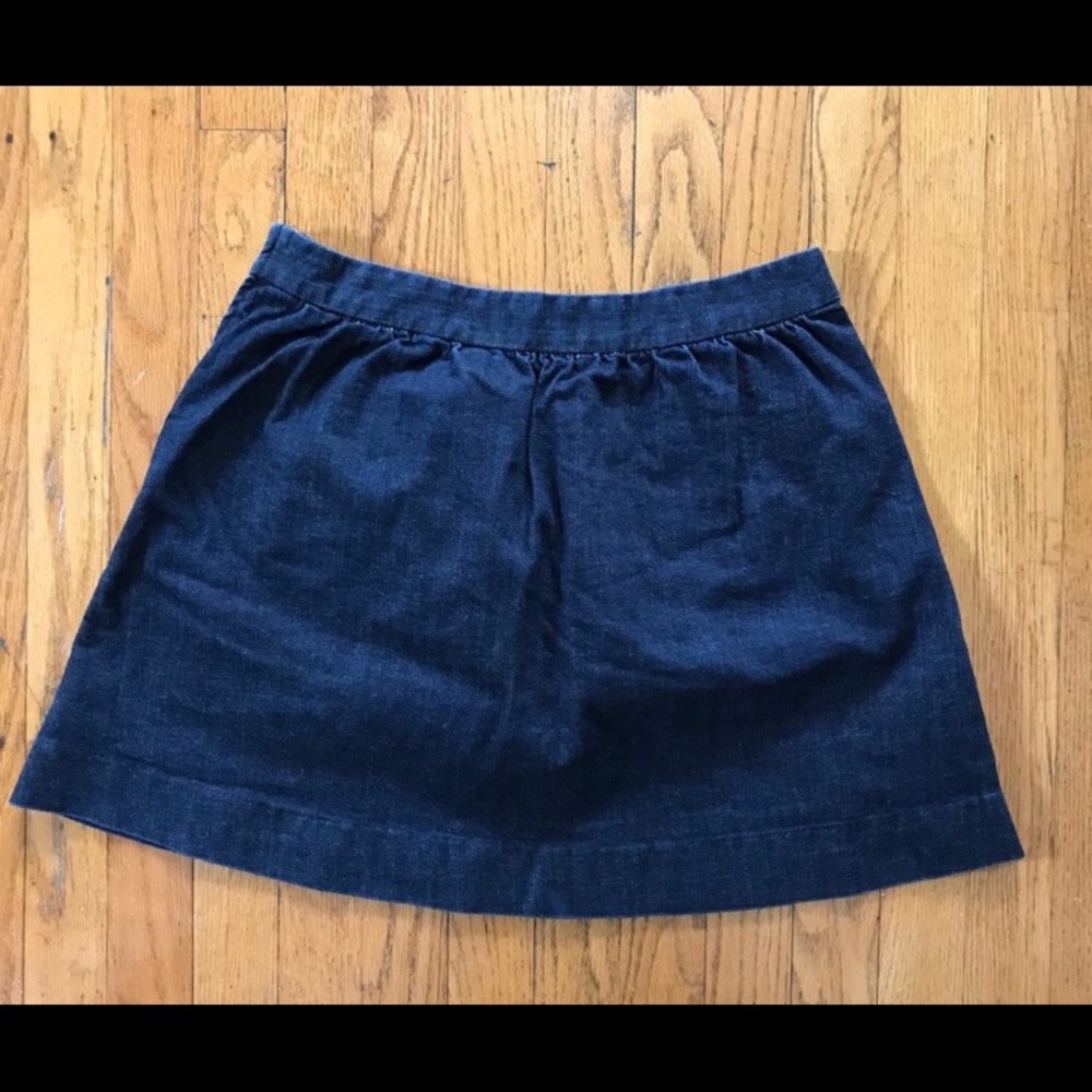 J crew jean skirt